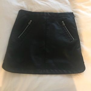 Urban Outfitters mini black leather skirt